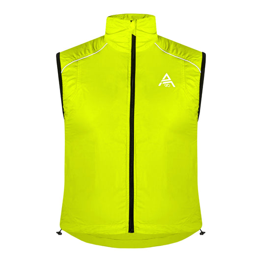 Unisex Neon Fluorescent Yellow High Viz Vest