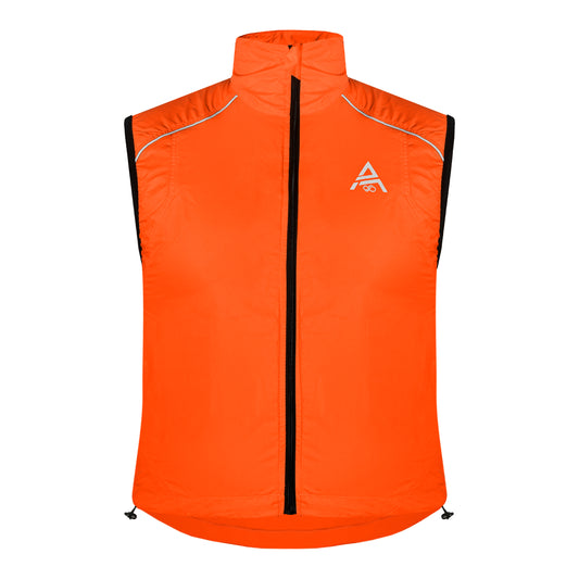 Unisex Neon Fluorescent Orange High Viz Vest