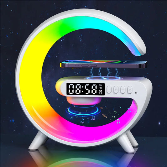 Alarm, Wireless Charger, Speaker, RGB light