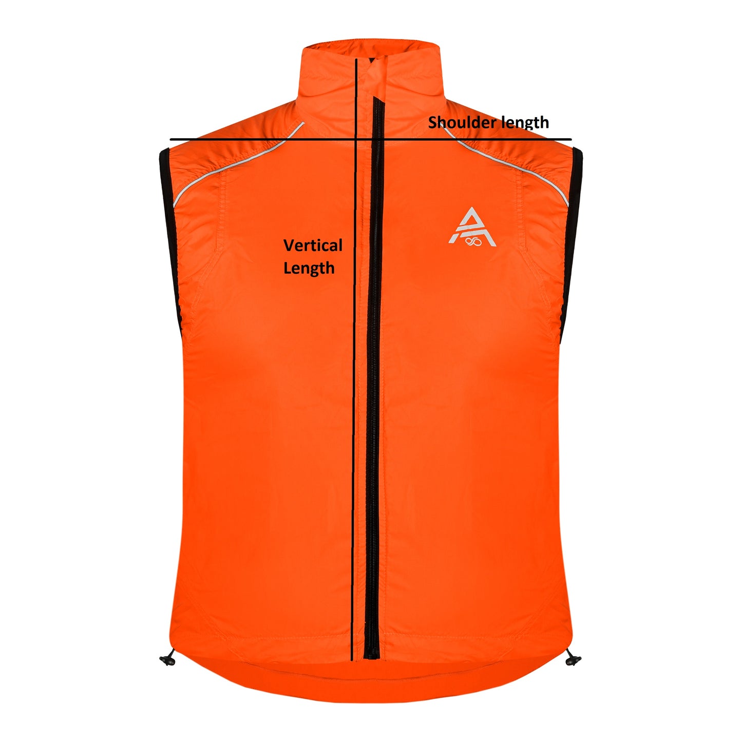 Unisex Neon Fluorescent Orange High Viz Vest